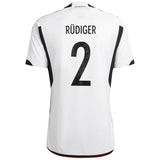 Germany Home Shirt with Rüdiger 2 printing - Kit Captain