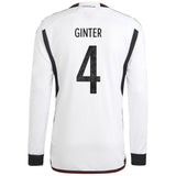 Germany Home Shirt - Long Sleeve with Ginter 4 printing - Kit Captain