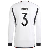 Germany Home Shirt - Long Sleeve with Raum 3 printing - Kit Captain