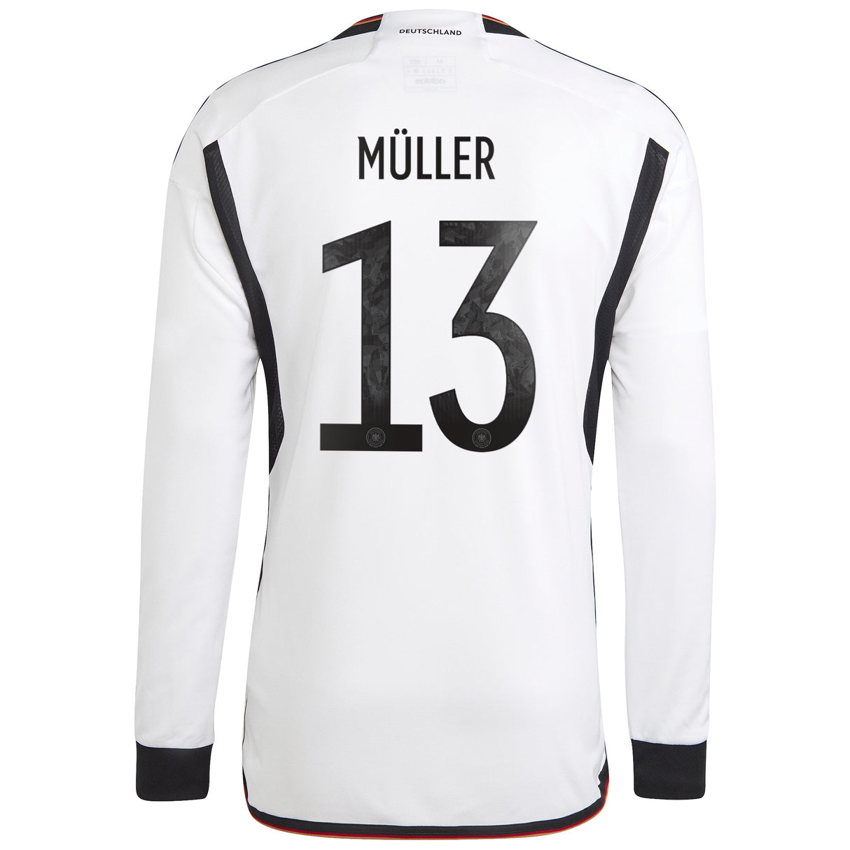 Germany Home Shirt - Long Sleeve with Müller 13 printing - Kit Captain