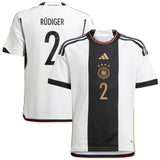 Germany Home Shirt - Kids with Rüdiger 2 printing - Kit Captain