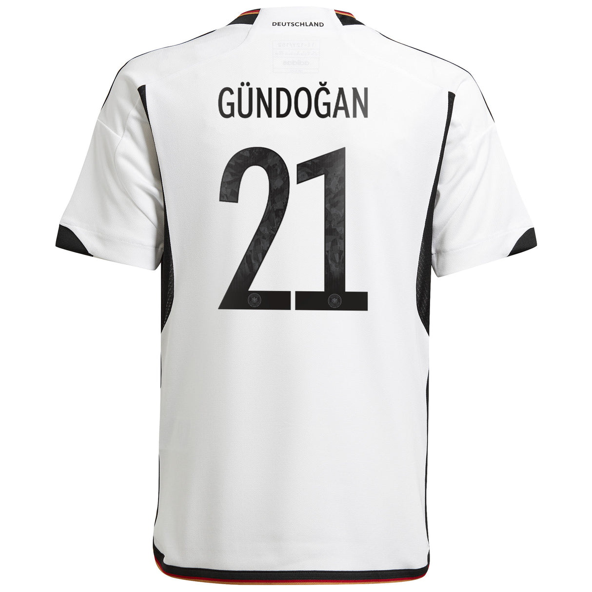 Germany Home Shirt - Kids with Gündogan 21 printing - Kit Captain