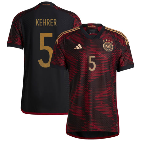 Germany Away Authentic Shirt with Kehrer 5 printing - Kit Captain