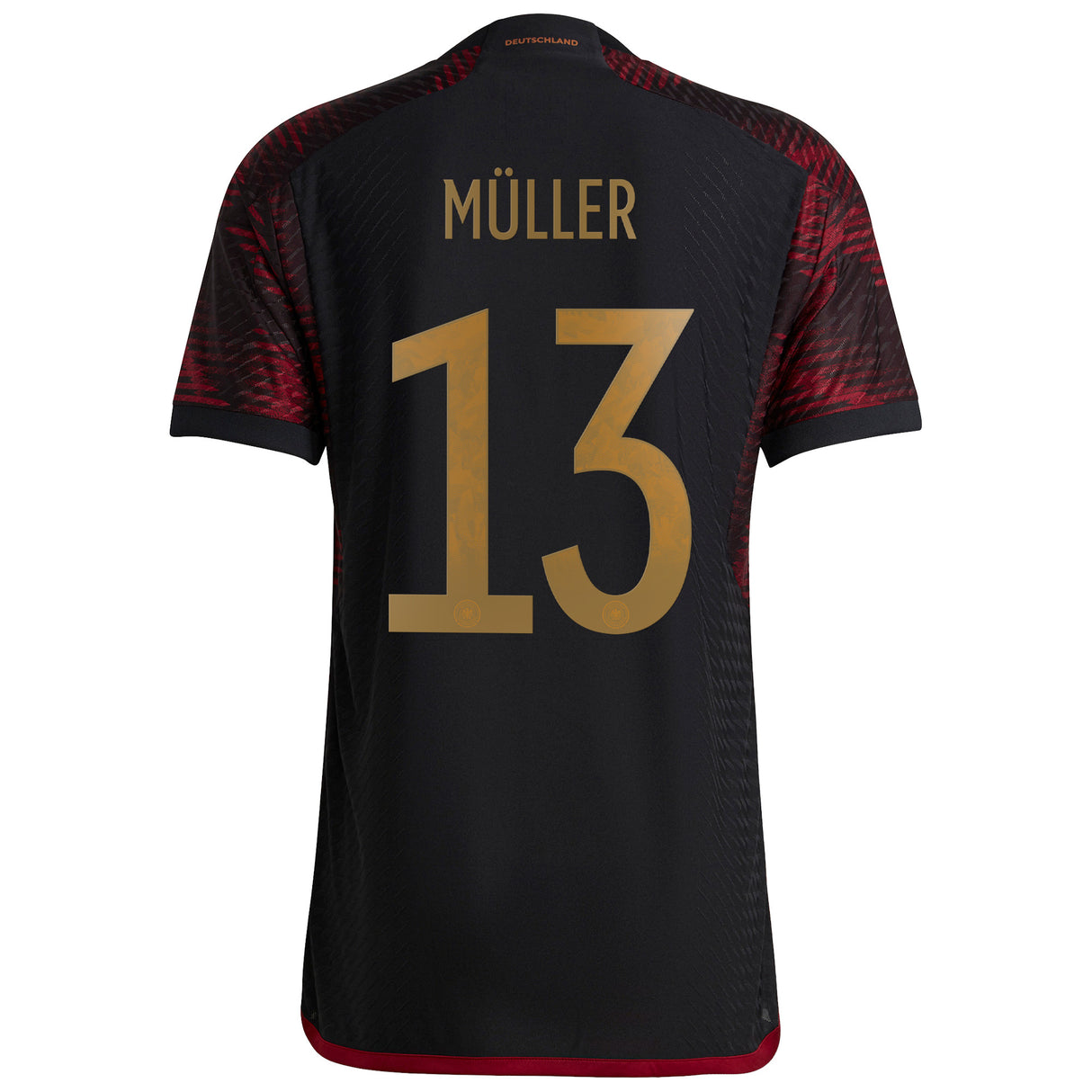 Germany Away Authentic Shirt with Müller 13 printing - Kit Captain