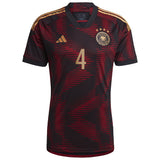 Germany Away Shirt with Ginter 4 printing - Kit Captain