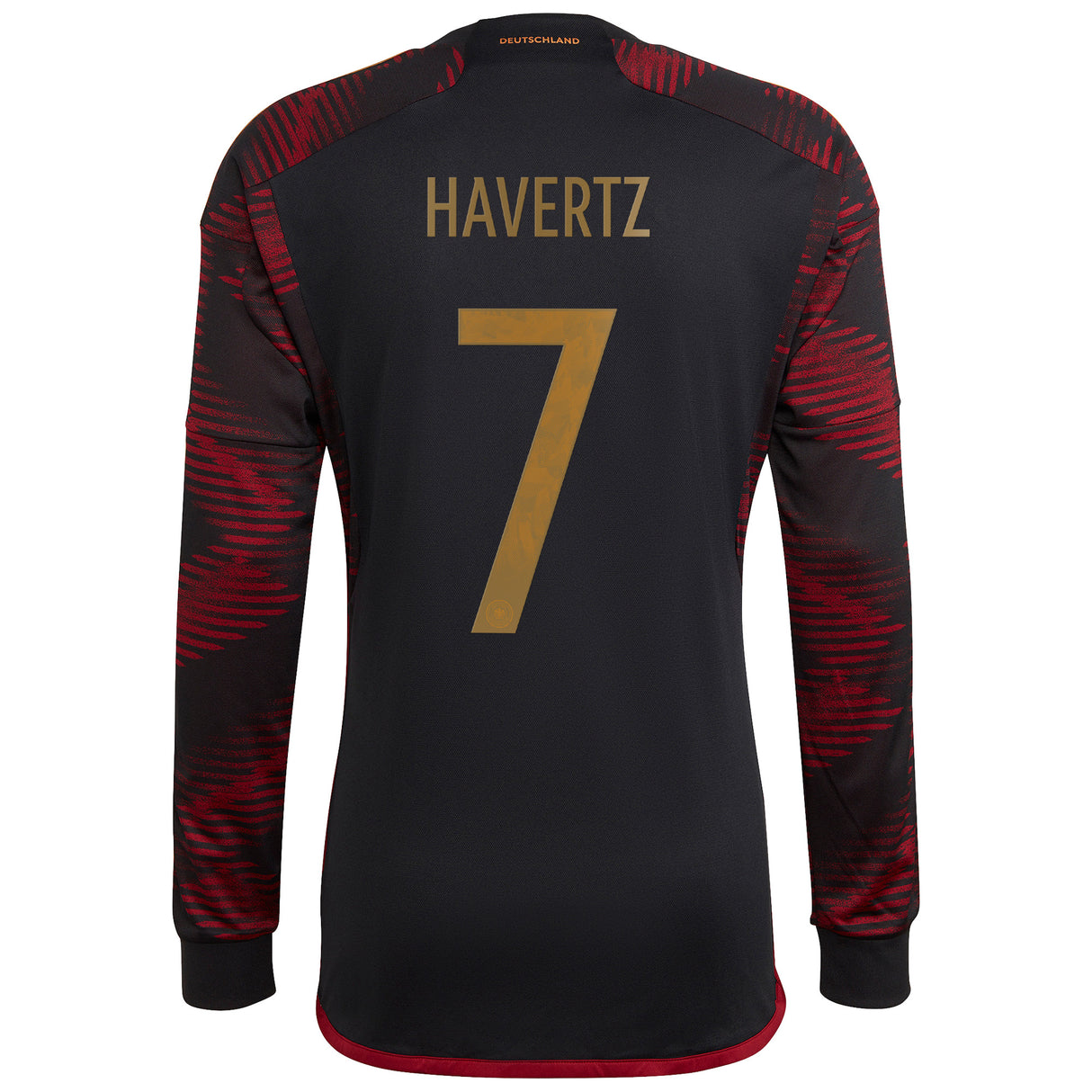 Germany Away Shirt - Long Sleeve with Havertz 7 printing - Kit Captain