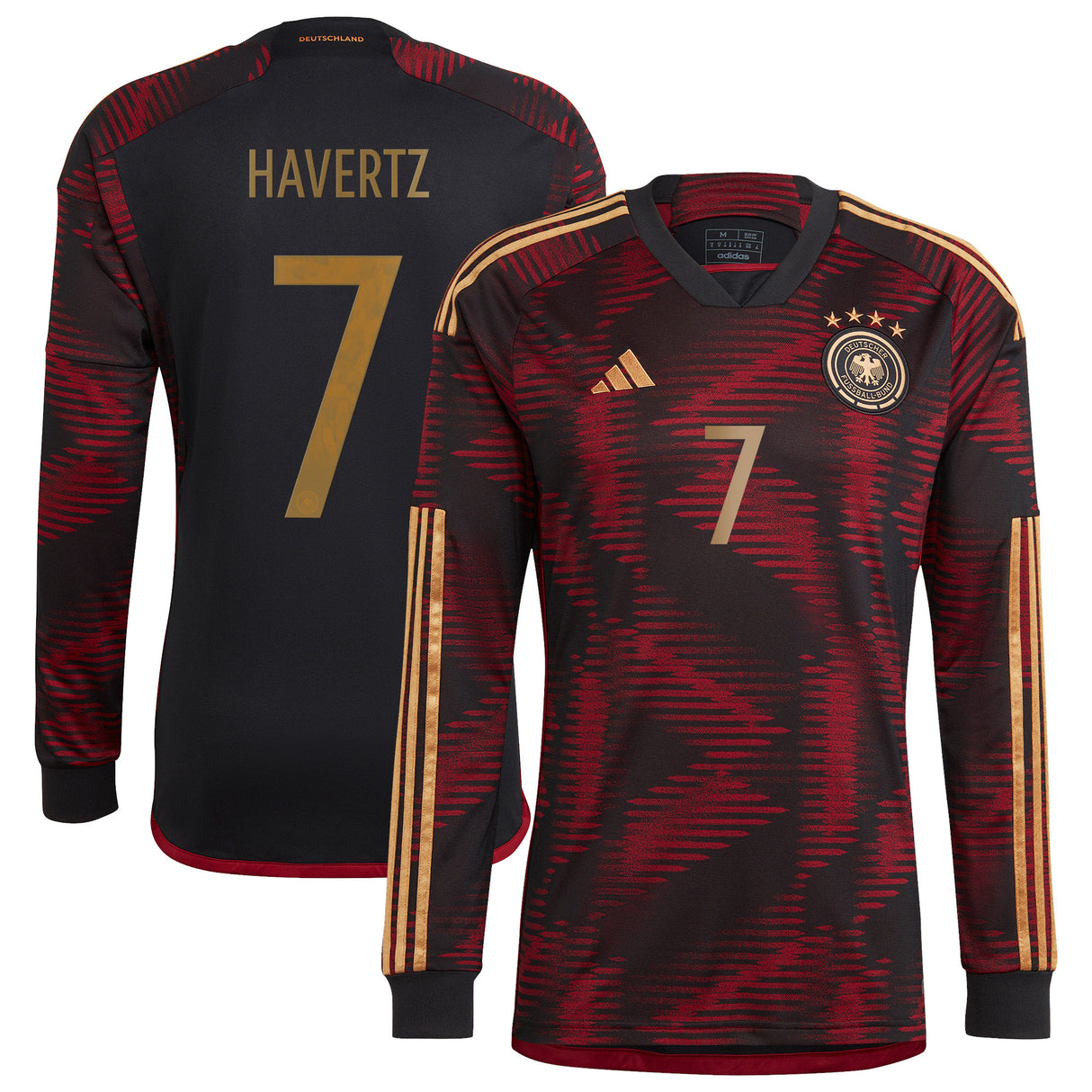 Germany Away Shirt - Long Sleeve with Havertz 7 printing - Kit Captain