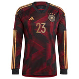 Germany Away Shirt - Long Sleeve with Schlotterbeck 23 printing - Kit Captain