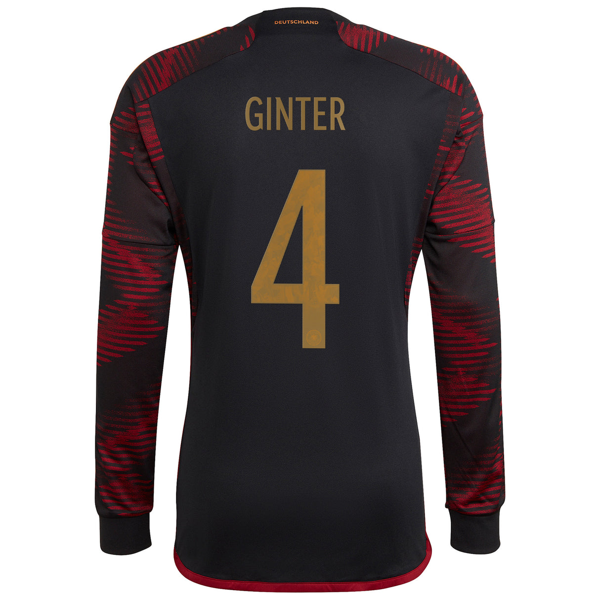 Germany Away Shirt - Long Sleeve with Ginter 4 printing - Kit Captain