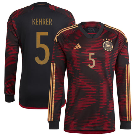 Germany Away Shirt - Long Sleeve with Kehrer 5 printing - Kit Captain