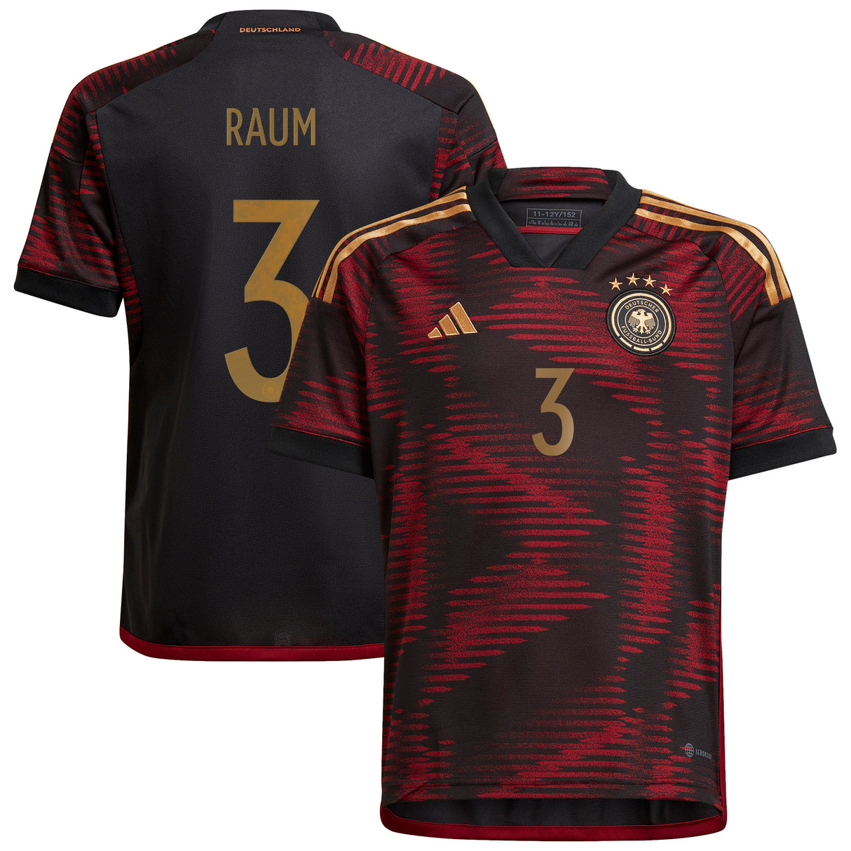 Germany Away Shirt - Kids with Raum 3 printing - Kit Captain