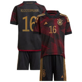 Germany Away Minikit with Klostermann 16 printing - Kit Captain