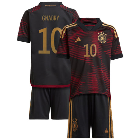 Germany Away Minikit with Gnabry 10 printing - Kit Captain