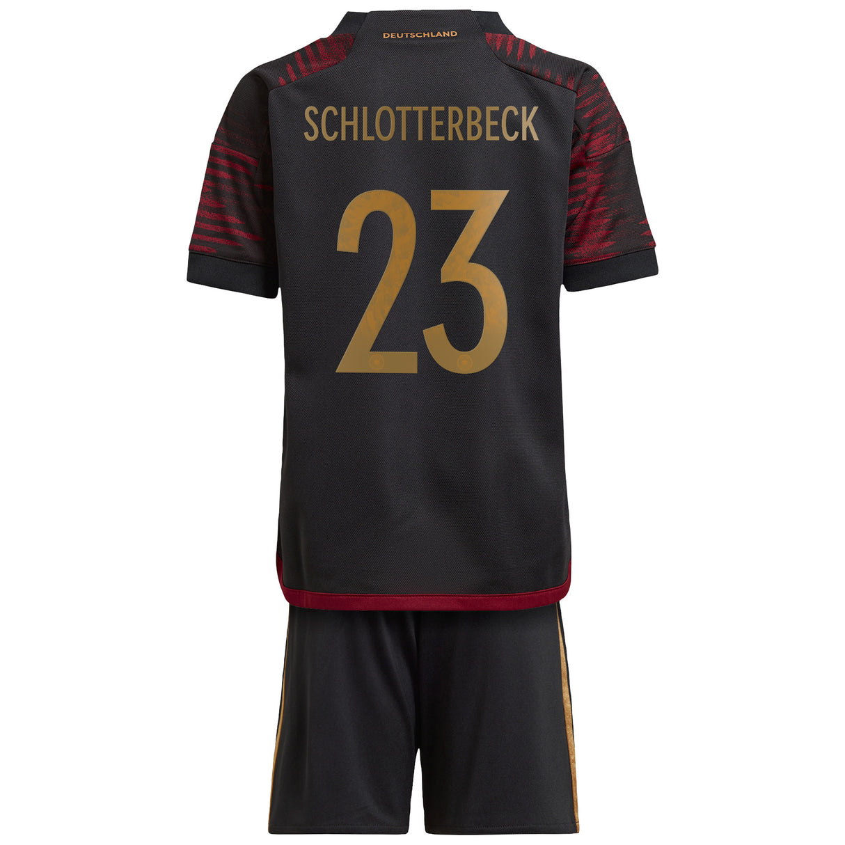 Germany Away Minikit with Schlotterbeck 23 printing - Kit Captain