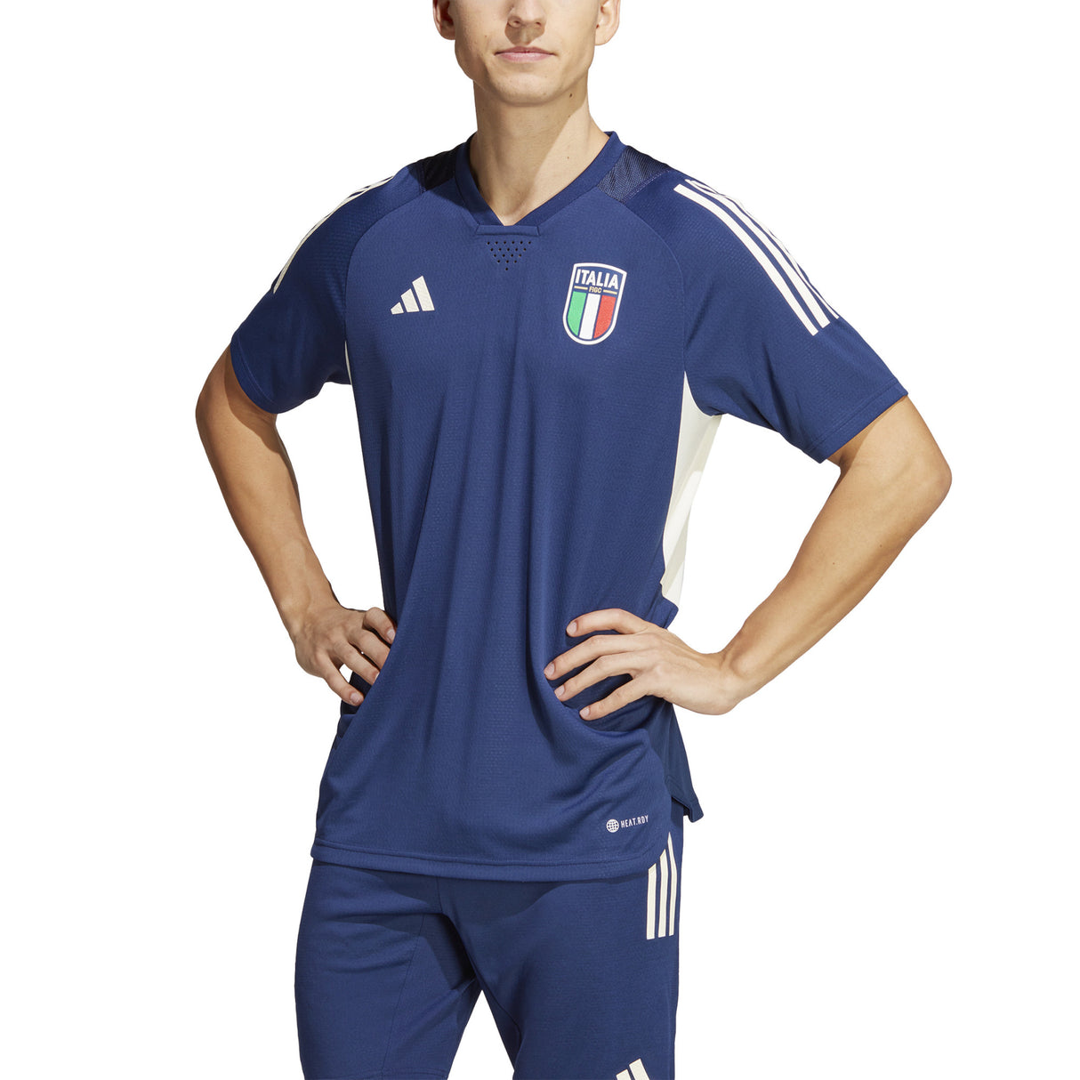 Italy adidas Pro Training Jersey - Dark Blue - Kit Captain