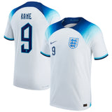 England Home Match Shirt 2022 with Kane 9 printing - Kit Captain