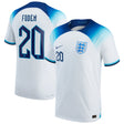 England Home Match Shirt 2022 with Foden 20 printing - Kit Captain