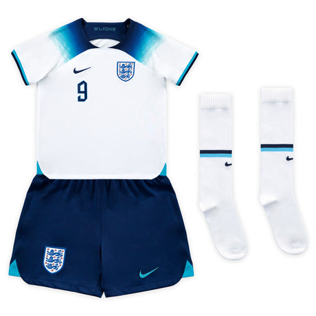 England Home Stadium Kit 2022 - Little Kids with Kane 9 printing - Kit Captain