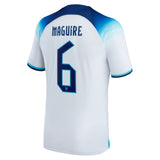 England Home Stadium Shirt 2022 - Kids with Maguire 6 printing - Kit Captain