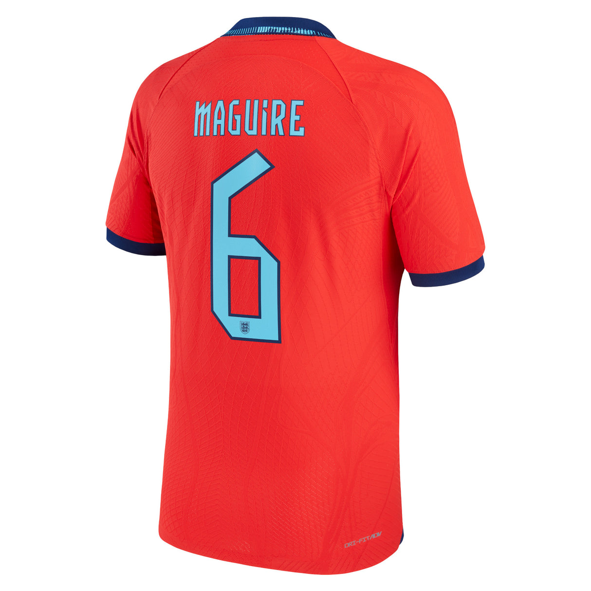 England Away Match Shirt 2022 with Maguire 6 printing - Kit Captain