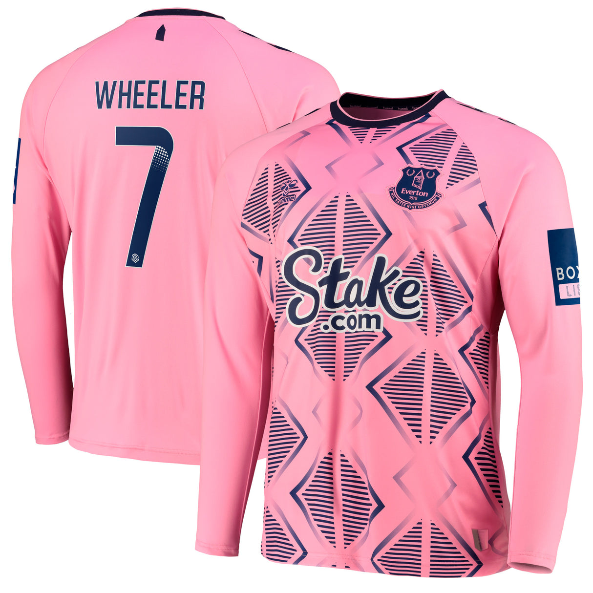 Everton WSL Away Shirt 2022-23 - Long Sleeve with Wheeler 7 printing - Kit Captain