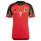 Belgium Home Authentic Shirt with Lukaku 9 printing - Kit Captain