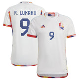 Belgium Away Shirt with Lukaku 9 printing - Kit Captain