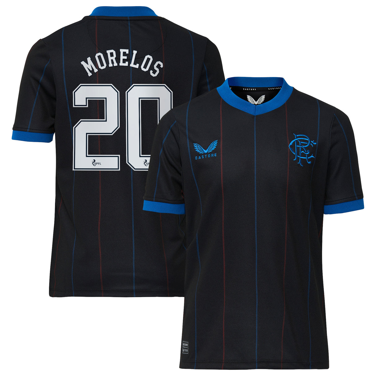 Glasgow Rangers Fourth Shirt 2022-23 - Kids with Morelos 20 printing - Kit Captain