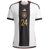 Germany Home Authentic Shirt 2022 with Adeyemi 24 printing - Kit Captain