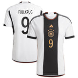 Germany Home Shirt 2022 with Füllkrug 9 printing - Kit Captain