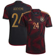 Germany Away Shirt 2022 with Adeyemi 24 printing - Kit Captain