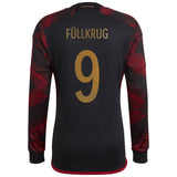 Germany Away Shirt 2022 - Long Sleeve with Füllkrug 9 printing - Kit Captain