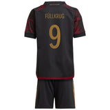 Germany Away Minikit 2022 with Füllkrug 9 printing - Kit Captain