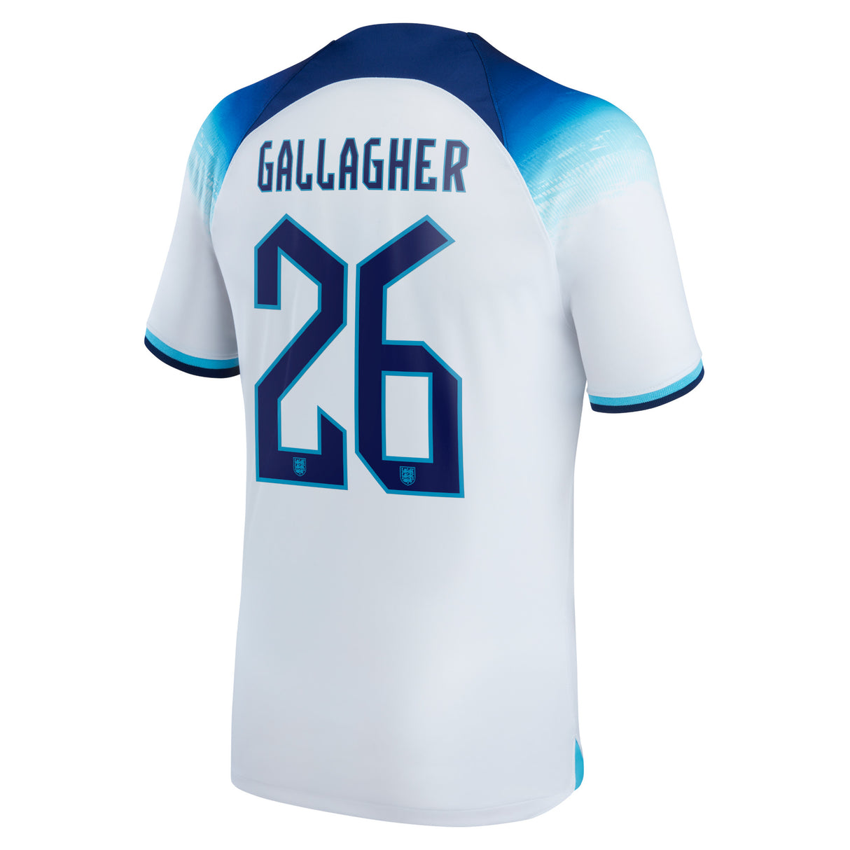 England Home Stadium Shirt 2022 with Gallagher 26 printing - Kit Captain