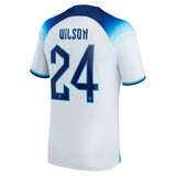 England Home Stadium Shirt 2022 with Wilson 24 printing - Kit Captain