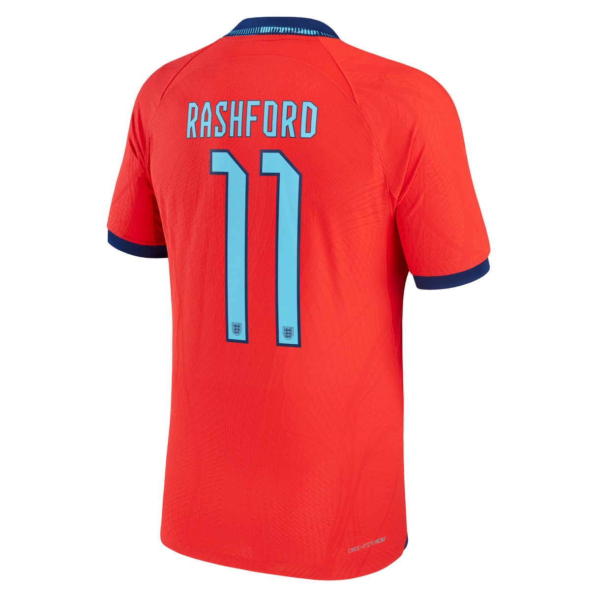 England Away Match Shirt 2022 with Rashford 11 printing - Kit Captain