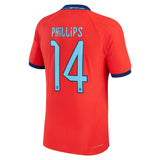 England Away Match Shirt 2022 with Phillips 14 printing - Kit Captain