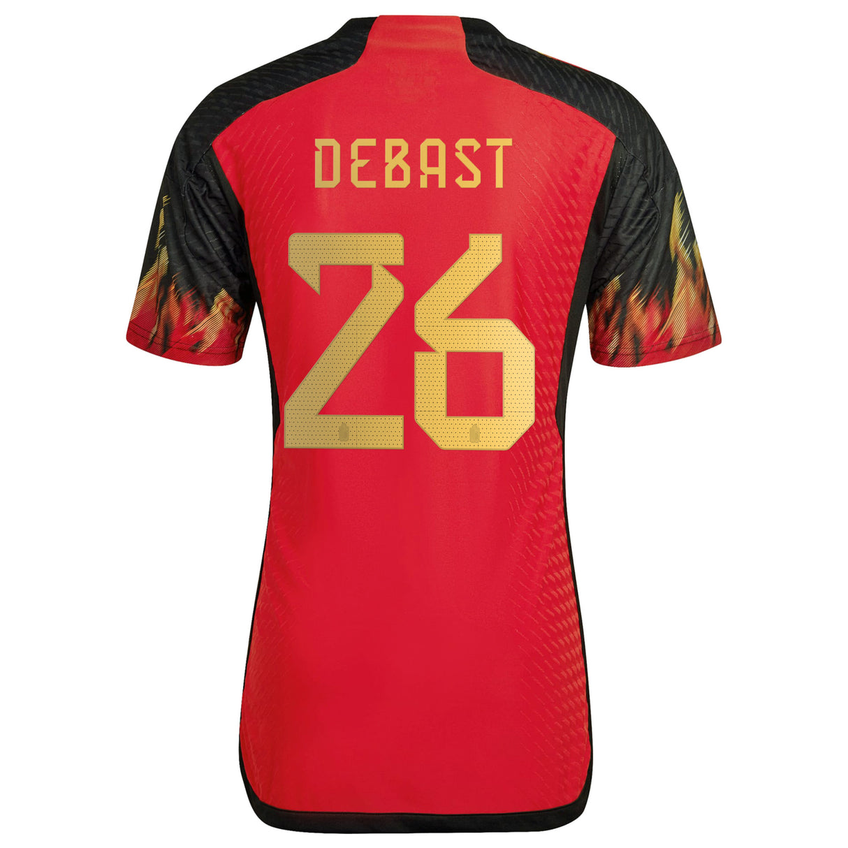 Belgium Home Authentic Shirt 2022 with Debast 26 printing - Kit Captain