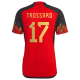 Belgium Home Shirt 2022 with Trossard 17 printing - Kit Captain