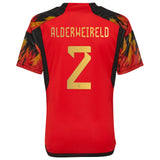 Belgium Home Shirt 2022 - Kids with Alderweireld 2 printing - Kit Captain