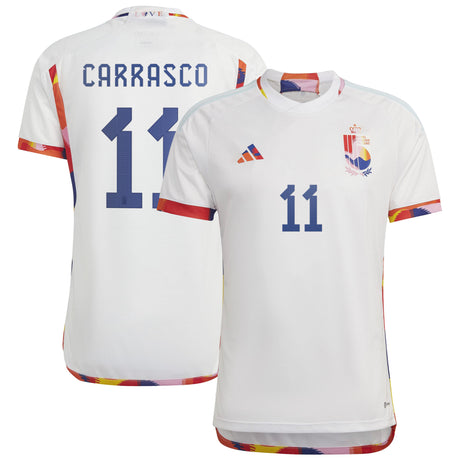 Belgium Away Shirt 2022 with Carrasco 11 printing - Kit Captain