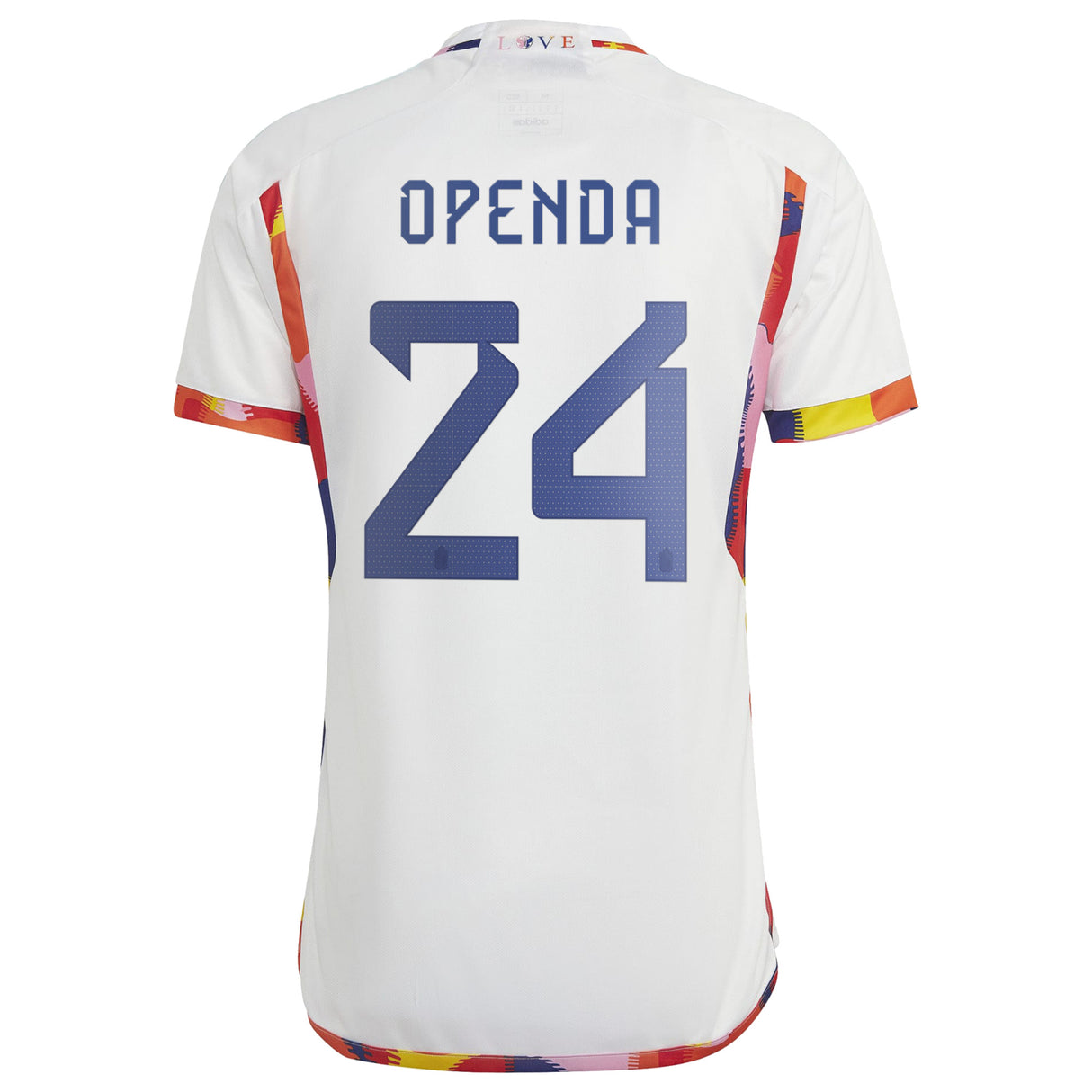 Belgium Away Shirt 2022 with Openda 24 printing - Kit Captain