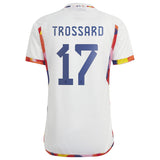 Belgium Away Shirt 2022 with Trossard 17 printing - Kit Captain