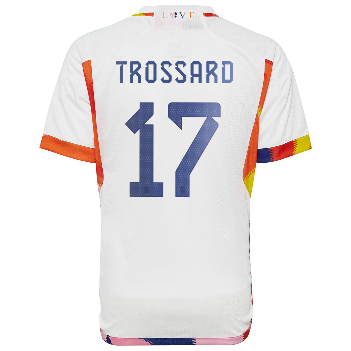 Belgium Away Shirt 2022 - Kids with Trossard 17 printing - Kit Captain