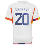 Belgium Away Shirt 2022 - Kids with Vanaken 20 printing - Kit Captain