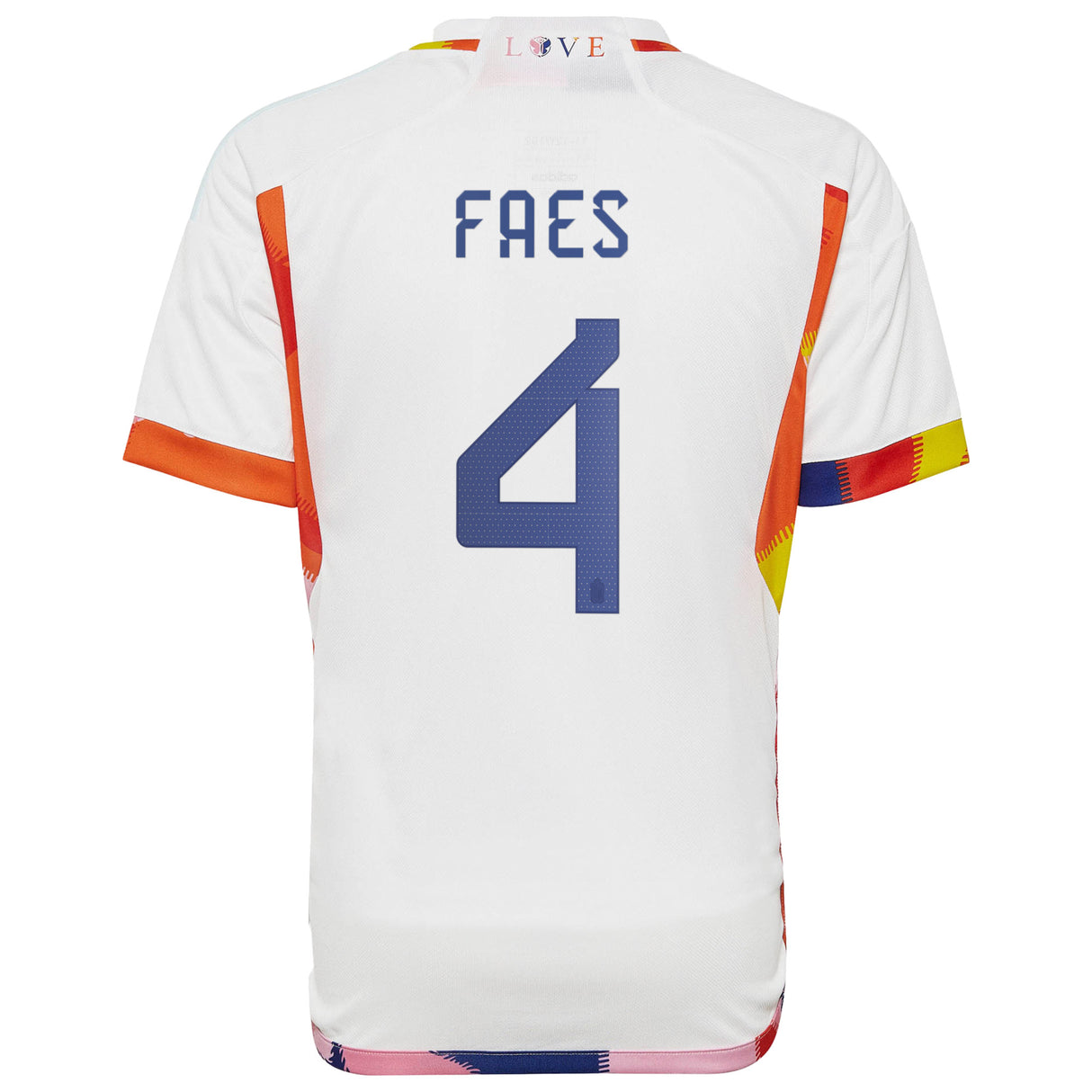 Belgium Away Shirt 2022 - Kids with Faes 4 printing - Kit Captain