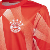 FC Bayern adidas Pre Match Top - Red - Kids - Kit Captain