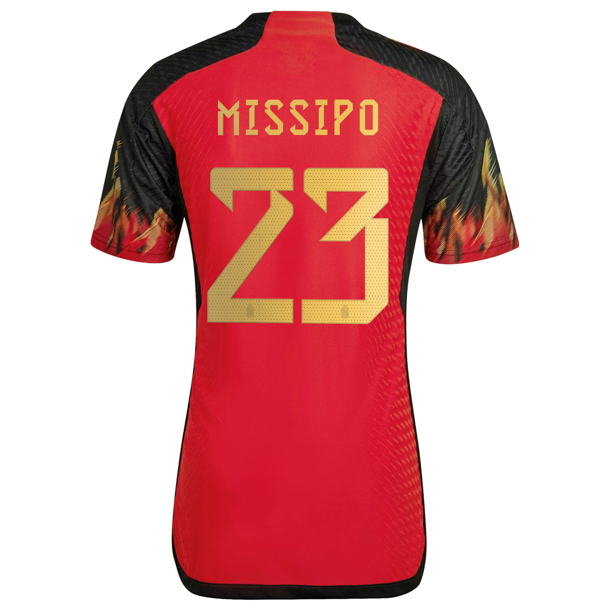 Belgium Home Authentic Shirt 2022 with Missipo 23 printing - Kit Captain