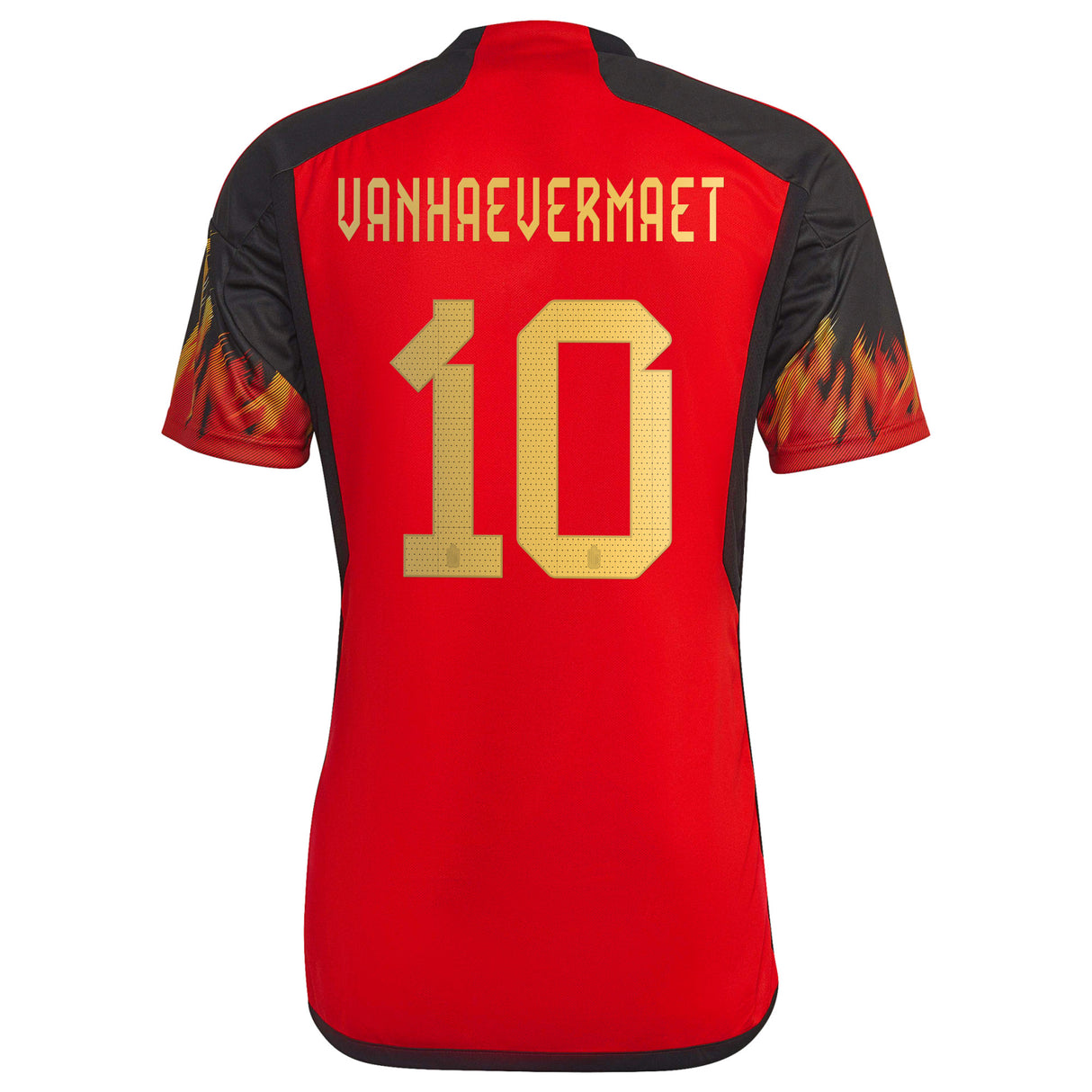 Belgium Home Shirt 2022 with Vanhaevermaet 10 printing - Kit Captain