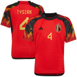 Belgium Home Shirt 2022 - Kids with Tysiak 4 printing - Kit Captain